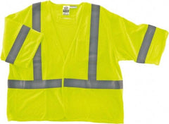 Ergodyne - Size L/XL Flame Resistant/Retardant Lime Mesh General Purpose Vest - 44 to 52" Chest, ANSI/ISEA 107, Hook & Loop Closure, 2 Pockets, Polyester - Top Tool & Supply