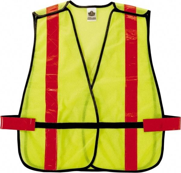 Ergodyne - One Size Fits Most High Visibility Orange Mesh General Purpose Vest - Hook & Loop Closure, Polyester - Top Tool & Supply