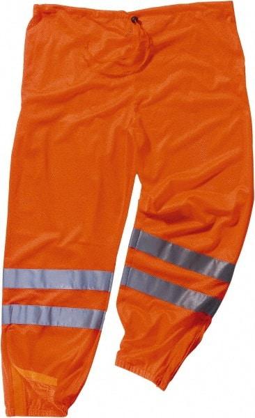 Ergodyne - Size S/M Polyester High-Visibility Pants - Drawstring Closure, No Pockets, 39" Waist, 34" Inseam, Orange - Top Tool & Supply