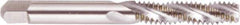 Regal Cutting Tools - #6-32 UNC 2 Flute 2B Bottoming Spiral Flute Tap - High Speed Steel, Bright Finish, 2" OAL, Right Hand Flute, Right Hand Thread, H3 - Top Tool & Supply