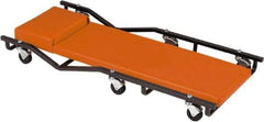 Whiteside - 570 Lb Capacity, 6 Wheel Creeper - Steel, 40" Long x 3-3/4" High x 17" Wide - Top Tool & Supply