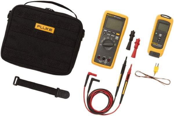 Fluke - 6 Piece, FC Wireless Temperature Kit - 1,000 Volt Max, LCD Display - Top Tool & Supply