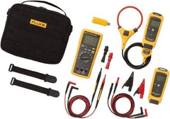 Fluke - 9 Piece, FC Series Wireless Multimeter Kit - 1,000 Volt Max, LCD Display - Top Tool & Supply