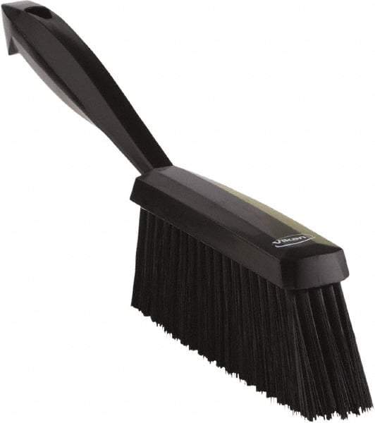 Vikan - 14" OAL, Polyester Staple Set Bench Brush - 2" Bristle Length, 6-3/8" Long Head, Black - Top Tool & Supply