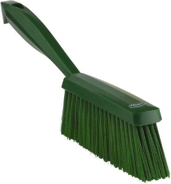 Vikan - 14" OAL, Polyester Staple Set Bench Brush - 2" Bristle Length, 6-3/8" Long Head, Green - Top Tool & Supply