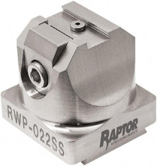 Raptor Workholding - 3/8" Jaw Width, 2" High x 2.07" Long x 2.07" Wide Dovetail Vise - For Use with 4 & 5 Axis Workholding Systems - Top Tool & Supply