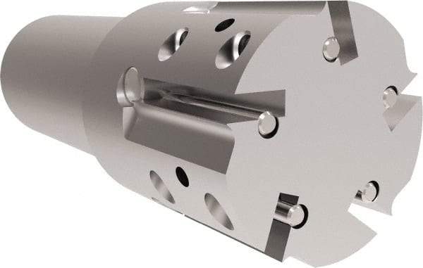 Allied Machine and Engineering - 1.755 (Straight), 1.888 (Tapered)" Cut Diam, 1-1/4" Shank Diam, Internal/External Indexable Thread Mill - Multiple Insert Styles, 38.1mm Insert Size, Toolholder Style THP, 4 1/2" OAL - Top Tool & Supply