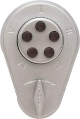 Kaba Access - 1-3/8 to 1-1/2" Door Thickness, Zamak Finish, Push Button Deadbolt - Top Tool & Supply