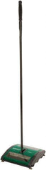 Bissell - 7-1/2" Sweeping Width, Dual Rubber Roter Walk Behind Sweeper - Manual Push - Top Tool & Supply