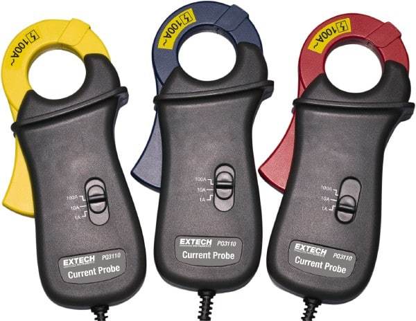 Extech - Electrical Test Equipment Probe - Use with 3-Phase Powers & Harmonics Analyzers - Top Tool & Supply