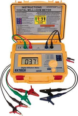 Extech - Digital LCD Display, 0.002 Megohm Electrical Insulation Resistance Tester & Megohmmeter - Powered by AA Battery - Top Tool & Supply