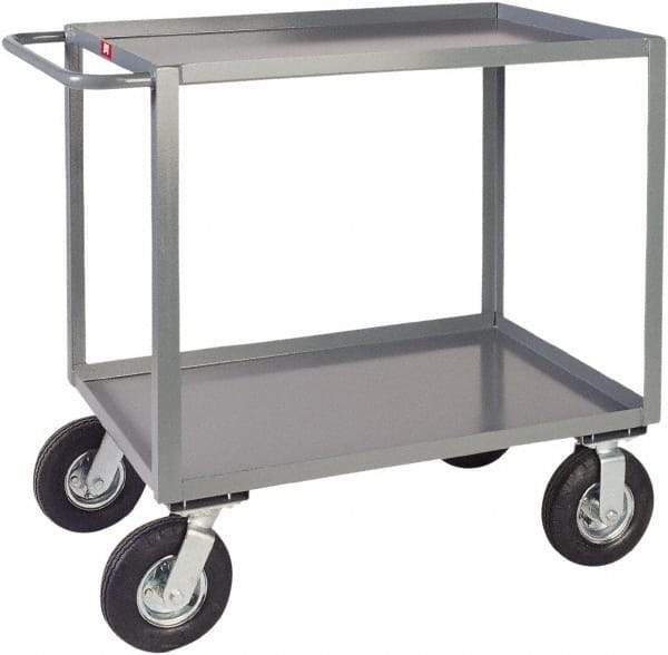 Jamco - 1,200 Lb Capacity, 30" Wide x 60" Long x 39" High Heavy Duty Service Cart - 2 Shelf, Steel - Top Tool & Supply