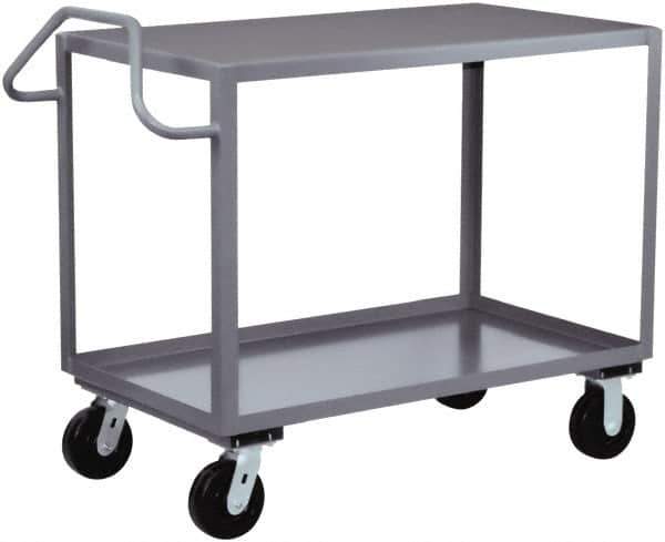 Jamco - 2,400 Lb Capacity, 30" Wide x 36" Long x 36" High Heavy Duty Service Cart - 2 Shelf, Steel - Top Tool & Supply