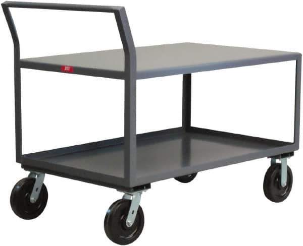 Jamco - 4,800 Lb Capacity, 24" Wide x 48" Long x 30" High Heavy Duty Service Cart - 2 Shelf, Steel - Top Tool & Supply