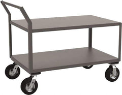 Jamco - 1,200 Lb Capacity, 24" Wide x 36" Long x 31" High Heavy Duty Service Cart - 2 Shelf, Steel - Top Tool & Supply