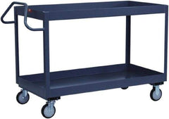 Jamco - 1,200 Lb Capacity, 36" Wide x 24" Long x 39" High Deep Shelf Cart - 2 Shelf, Steel - Top Tool & Supply