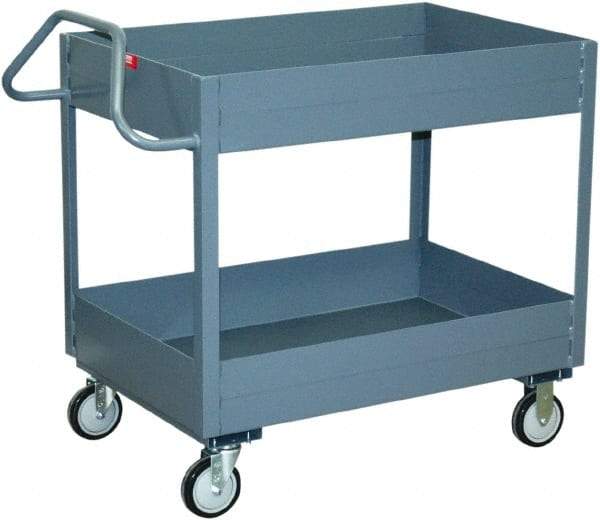 Jamco - 1,200 Lb Capacity, 30" Wide x 18" Long x 39" High Service Cart - 2 Shelf, Steel - Top Tool & Supply