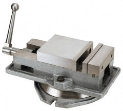 Interstate - 6" Jaw Width, 6" Jaw Opening Capacity, Horizontal Swivel Machine Vise - Manual Operation, 6,613 Lb Capacity, 1 Station, 19-1/8" Long x 6-7/32" High x 1-3/4" Deep, 1-1/2" Jaw Height - Top Tool & Supply