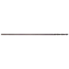 #8 2-7/16″ Flute Length 135° High Speed Steel Aircraft Extension Drill Oxide Finish, 0.199″ Diam Straight-Cylindrical Shank, Split Point, Self-Centering