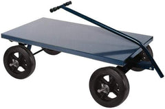 Durham - 2,000 Lb Capacity Cold-Rolled Steel 5th Wheel Wagon - Cold-Rolled Steel Deck, 24" OAW - Top Tool & Supply