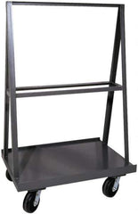 Durham - 2,000 Lb Capacity Cold-Rolled Steel A-Frame Truck - Cold-Rolled Steel Deck, 30" OAW - Top Tool & Supply