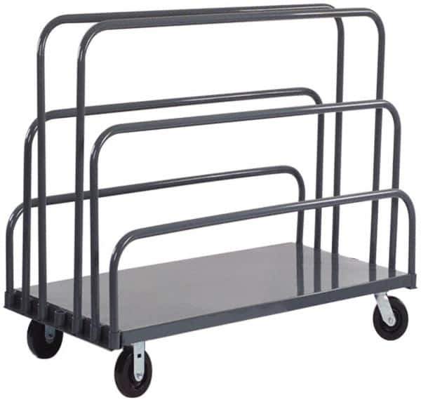 Durham - 2,000 Lb Capacity Cold-Rolled Steel Platform Truck - Cold-Rolled Steel Deck, 30" OAW - Top Tool & Supply