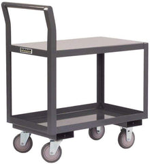 Durham - 2,000 Lb Capacity, 24-1/4" Wide x 39" Long x 38-3/4" High Standard Utility Cart - 2 Shelf, Steel - Top Tool & Supply