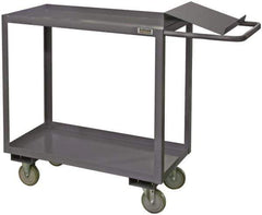 Durham - 1,200 Lb Capacity, 30" Wide x 60" Long x 37-5/8" High Order Picking Cart - 2 Shelf, Steel - Top Tool & Supply