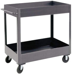 Durham - 1,200 Lb Capacity, 18" Wide x 30" Long x 37-5/8" High Heavy Duty Service Cart - 2 Shelf, Steel - Top Tool & Supply