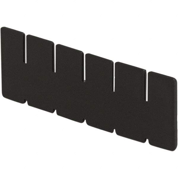 LEWISBins+ - 1-7/8" High, Black Bin Divider - Use with DC1025, Short Side Measures 1.9" Tall - Top Tool & Supply