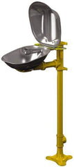 Bradley - Pedestal Mount, Stainless Steel Bowl, Eyewash Station - Top Tool & Supply