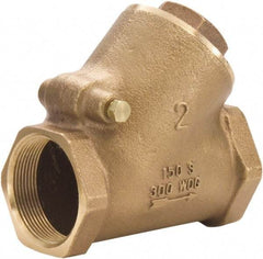 Legend Valve - 1-1/4" Lead Free Bronze Check Valve - Y-Pattern, FNPT x FNPT, 300 WOG - Top Tool & Supply