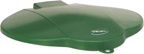 Vikan - 3 Gal Polypropylene Pail Lid - Green, For Use with 5687 - Top Tool & Supply