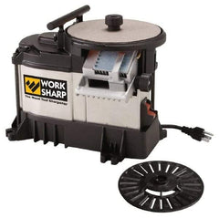 Work Sharp - 2 Inch Wide Tool Compatibility, 5.9055 Inch Wheel Diameter, Straight Cutting Tool Sharpener - 1/5 hp, 115 Voltage - Top Tool & Supply