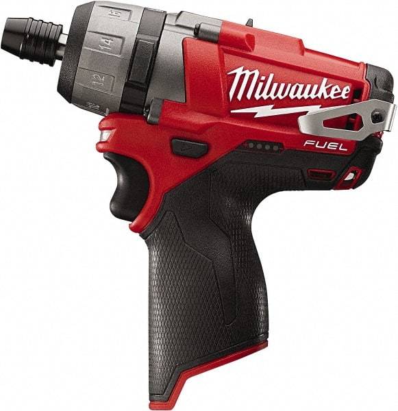 Milwaukee Tool - 12 Volts, Lithium-Ion Battery, Pistol Grip Cordless Screwdriver - 2 Speeds, 450 and 1,700 RPM, 325 Inch/Lbs. Torque, 2 Speed - Top Tool & Supply