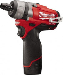 Milwaukee Tool - 12 Volts, Lithium-Ion Battery, Pistol Grip Cordless Screwdriver - 2 Speeds, 450 and 1,700 RPM, 325 Inch/Lbs. Torque, 2 Speed - Top Tool & Supply