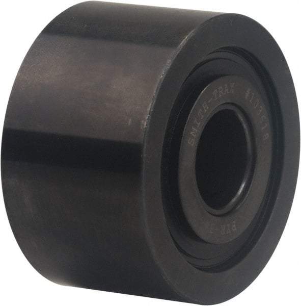 Accurate Bushing - 25mm Bore, 80mm Roller Diam x 44mm Width, Carbon Steel Yoke Cam Follower - 63,500 N Dynamic Load Capacity, 46mm Overall Width - Top Tool & Supply