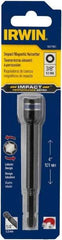 Irwin - 3/8" Magnetic Nutsetter - 1/4" Hex Drive, 4" OAL, 9/16" Socket Nose Diam - Top Tool & Supply