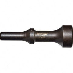 Mayhew - 1-1/4" Head Width, 4-1/4" OAL, Pneumatic Hammer - Round Drive, Round Shank, Steel - Top Tool & Supply