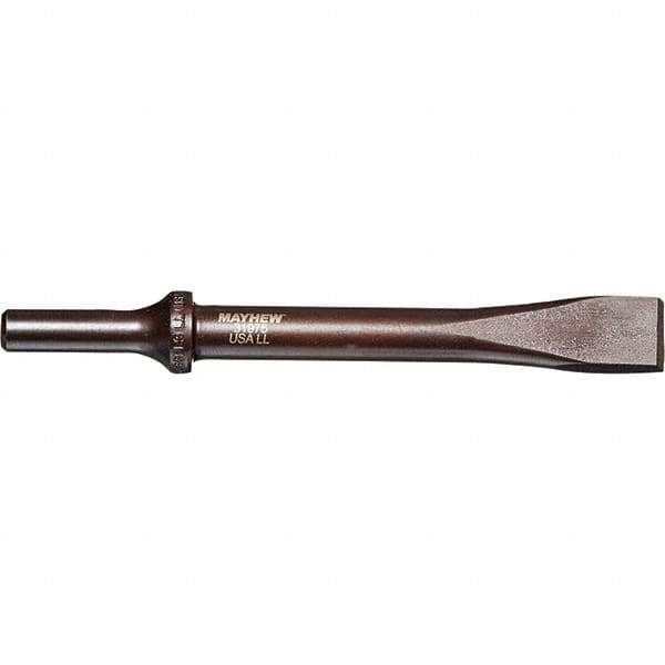 Mayhew - 5/8" Head Width, 6-1/2" OAL, Rivet Cutter Chisel - Round Drive, Round Shank, Steel - Top Tool & Supply