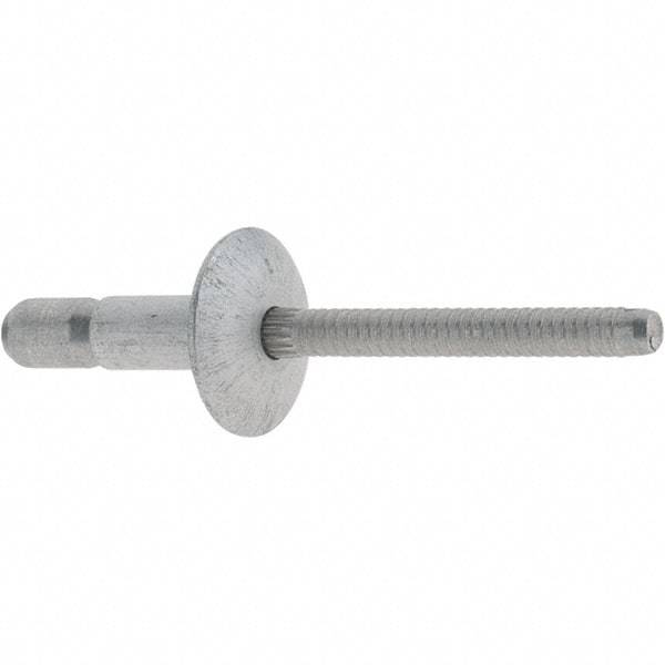 Marson - Truss Head Aluminum Structural Blind Rivet - Aluminum Mandrel, 0.062" to 0.27" Grip, 0.53" Head Diam, 0.191" to 0.201" Hole Diam, 0.415" Length Under Head, 3/16" Body Diam - Top Tool & Supply