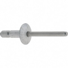 Marson - Truss Head Aluminum Structural Blind Rivet - Aluminum Mandrel, 0.062" to 0.27" Grip, 0.53" Head Diam, 0.191" to 0.201" Hole Diam, 0.415" Length Under Head, 3/16" Body Diam - Top Tool & Supply