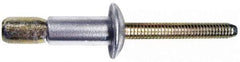 Marson - Protruding Head Steel Structural Blind Rivet - Steel Mandrel, 0.35" to 5/8" Grip, 0.53" Head Diam, 0.261" to 0.272" Hole Diam, 0.81" Length Under Head, 1/4" Body Diam - Top Tool & Supply