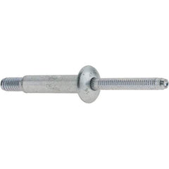 Marson - Protruding Head Steel Structural Blind Rivet - Steel Mandrel, 5/8" to 7/8" Grip, 0.49 to 0.53" Head Diam, 0.261" to 0.272" Hole Diam, 1/4" Body Diam - Top Tool & Supply