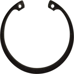 Rotor Clip - 0.078" Thick, Phosphate Finish, Steel Snap Internal Retaining Ring - 0.086" Groove Width, 0.074" Groove Depth, 2.648" Groove Diam, Grade 1060-1090 - Top Tool & Supply