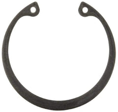 Rotor Clip - 0.062" Thick, Phosphate Finish, Steel Snap Internal Retaining Ring - 0.068" Groove Width, 0.054" Groove Depth, 1.858" Groove Diam, Grade 1060-1090 - Top Tool & Supply