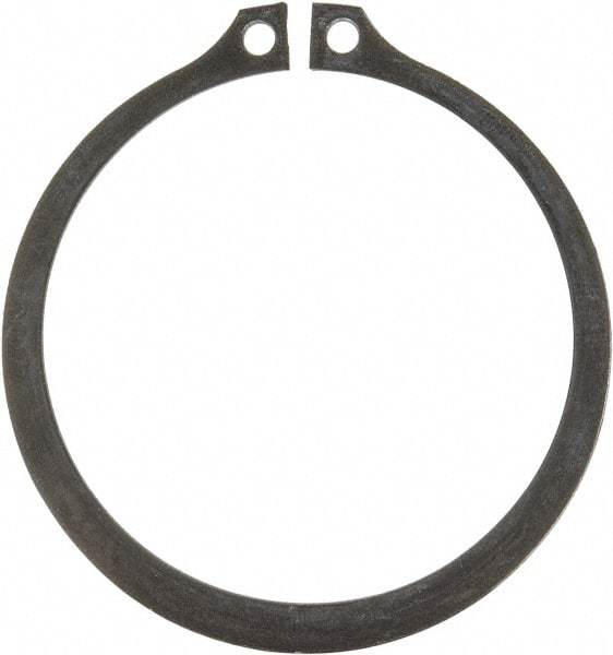 Rotor Clip - 2.36" Groove Diam, 2-1/2" Shaft Diam, Phosphate Steel, Snap External Retaining Rings - 0.086" Groove Width, 0.07" Groove Depth, 0.078" Ring Thickness, Grade 1060-1090 - Top Tool & Supply