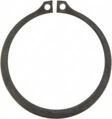 Rotor Clip - 2.36" Groove Diam, 2-1/2" Shaft Diam, Phosphate Steel, Snap External Retaining Rings - 0.086" Groove Width, 0.07" Groove Depth, 0.078" Ring Thickness, Grade 1060-1090 - Top Tool & Supply