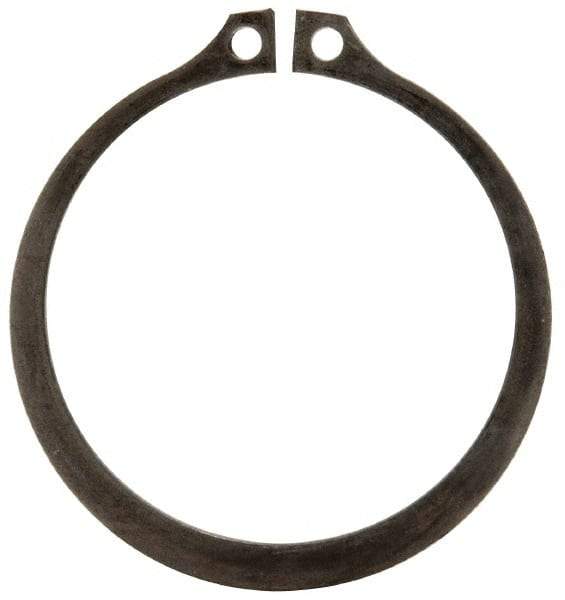 Rotor Clip - 2.12" Groove Diam, 2-1/4" Shaft Diam, Phosphate Steel, Snap External Retaining Rings - 0.086" Groove Width, 0.065" Groove Depth, 0.078" Ring Thickness, Grade 1060-1090 - Top Tool & Supply