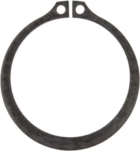 Rotor Clip - 1.886" Groove Diam, 2" Shaft Diam, Phosphate Steel, Snap External Retaining Rings - 0.068" Groove Width, 0.057" Groove Depth, 0.062" Ring Thickness, Grade 1060-1090 - Top Tool & Supply